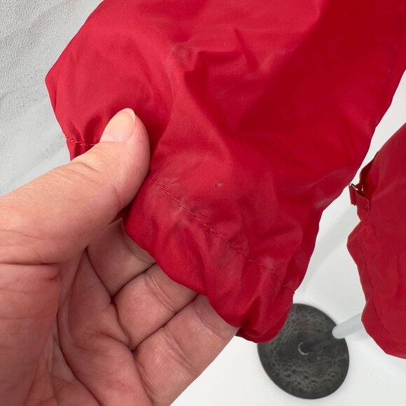 Vintage Izod Lacoste Red Nylon Windbreaker Jacket L Large Lightweight Outerwear - Picture 5 of 9